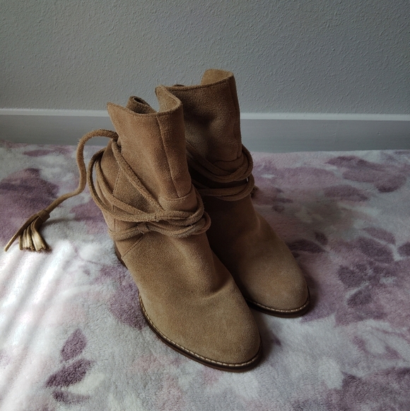 Aldo Shoes - Aldo Tan Suede Ankle Boots